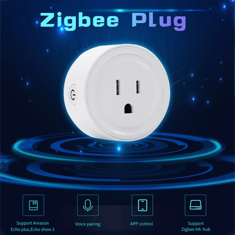 White Smart Switch Voice Home Plug Kit Control Timing For Alexa Things - ZigBee | Электроника