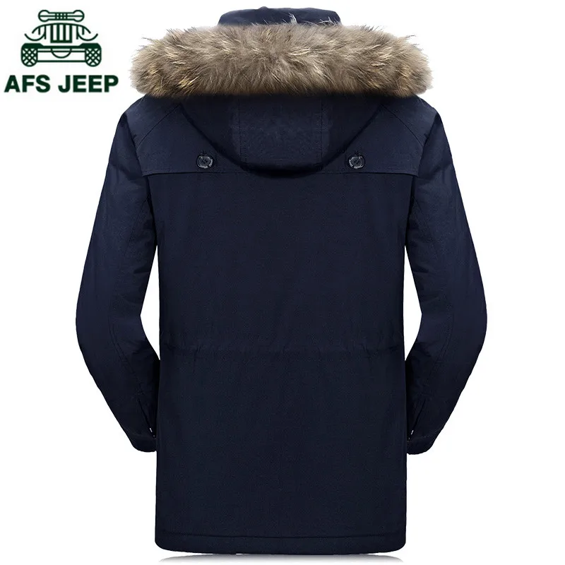 AFS джип зиму верхняя одежда мужская куртка с капюшоном флис толстый теплый хлопок
