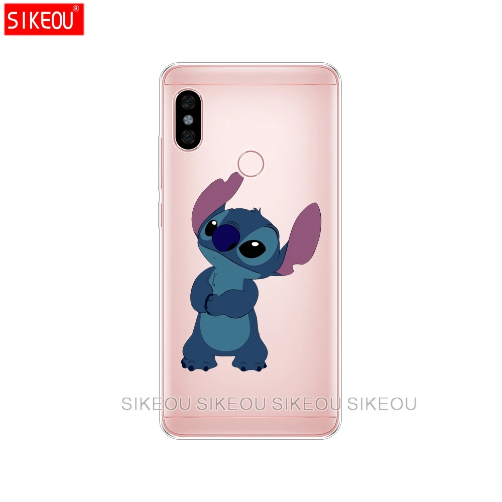 Silicone Cover phone Case for Xiaomi redmi 5 4 1 1s 2 3 3s pro PLUS note 4X 4A 5A cute hollow out cartoon Lilo Stitch |
