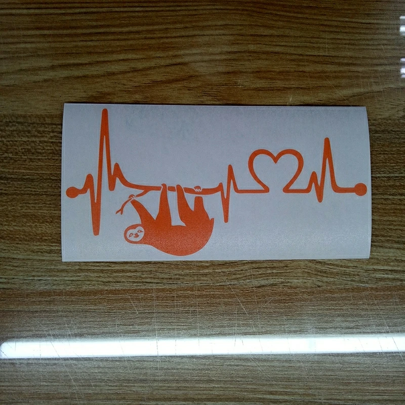 Креативные виниловые наклейки с изображением ленивого сердца живого монитора