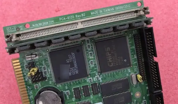 100% OK оригинальная IPC плата PCA 6135 Rev. B2 ISA слот Промышленная материнская половина