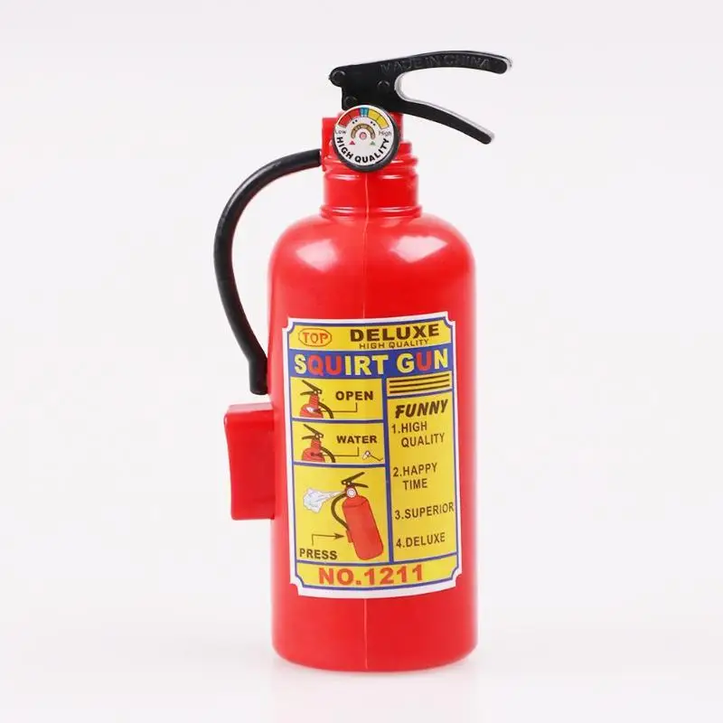 Simulation Fire Extinguisher Toy Plastic Water Gun Mini Spray Style Exercise Toys Kids Gift Bathtub Beach Squirt | Игрушки и хобби - Фото №1