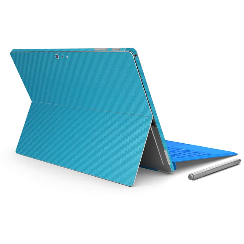 Для microsoft Surface PRO 4 текстурированные углеродного волокна наклейка обёрточная бумага Стикеры кожи чехол для поверхности pro4
