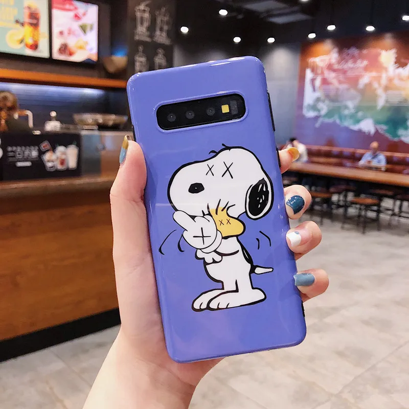 1 Мягкий чехол для телефона из ТПУ с милой собачкой мидий для Samsung Galaxy S8 S9 S10 Plus, мультяшный чехол для Samsung Note 8 9, Забавный чехол с арахисом - Цвет: 1