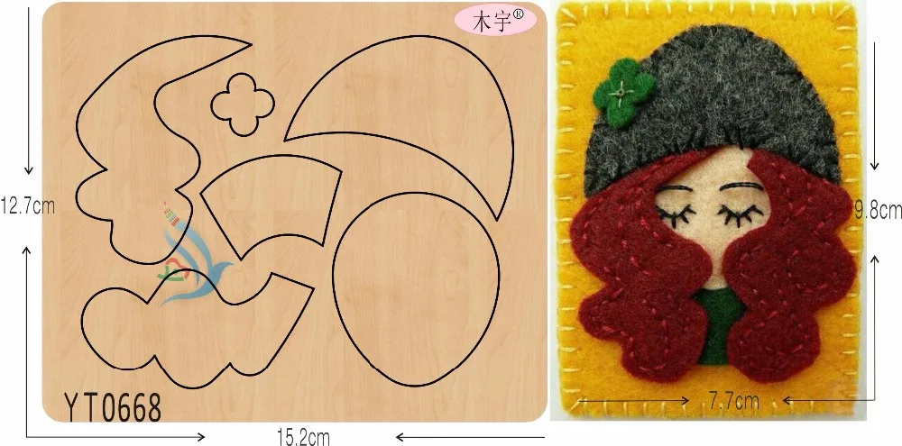 Beautiful curly hair DIY new wooden mould cutting dies for scrapbooking Thickness/15.8mm/YT0668 | Дом и сад