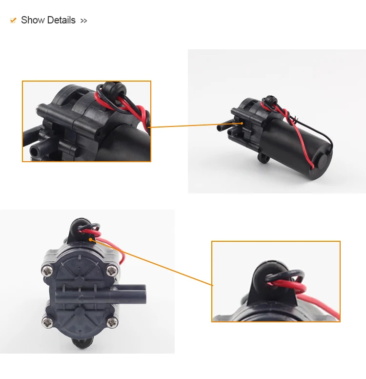 DC 12 V/24 V электрический мини шестереночный насос KGP-002 потока 1,0-2.5LPM тихую рабочую Еда Класс для горячей воды 0-100 ℃