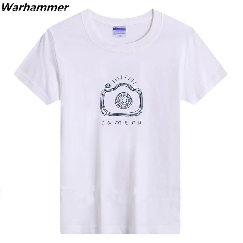 Warhammer фотограф футболка фотография Lover Камара смешные футболки с круглым вырезом