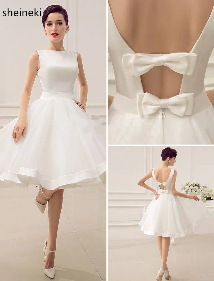 Женское Короткое платье подружки невесты белое кружевное ТРАПЕЦИЕВИДНОЕ до