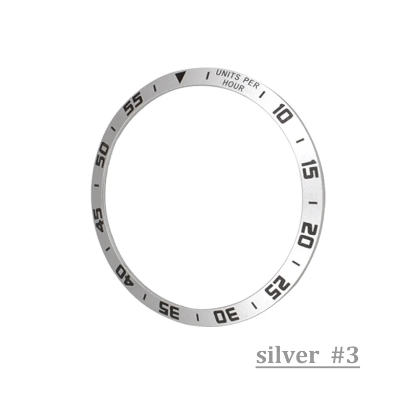 silver time 3 Gear S3 Frontier для samsung Galaxy Watch 46 мм 42 мм, чехол, защитное Спортивное металлическое кольцо, клеящееся, аксессуары для часов - Цвет ремешка: silver time 3