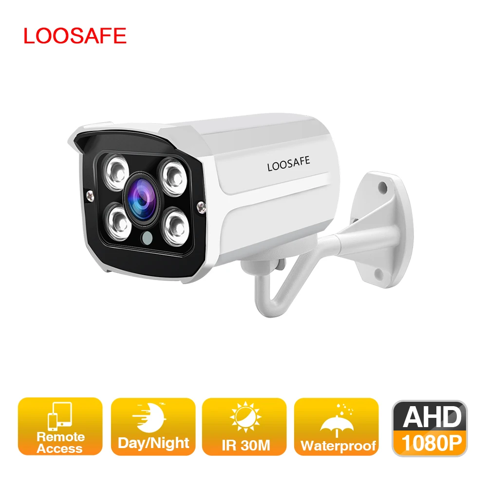 LOOSAFE AHD CCTV камера безопасности наружная цилиндрическая камера s Сеть CCTV IP66 водонепроницаемый инфракрасный светильник камера видеонаблюдения