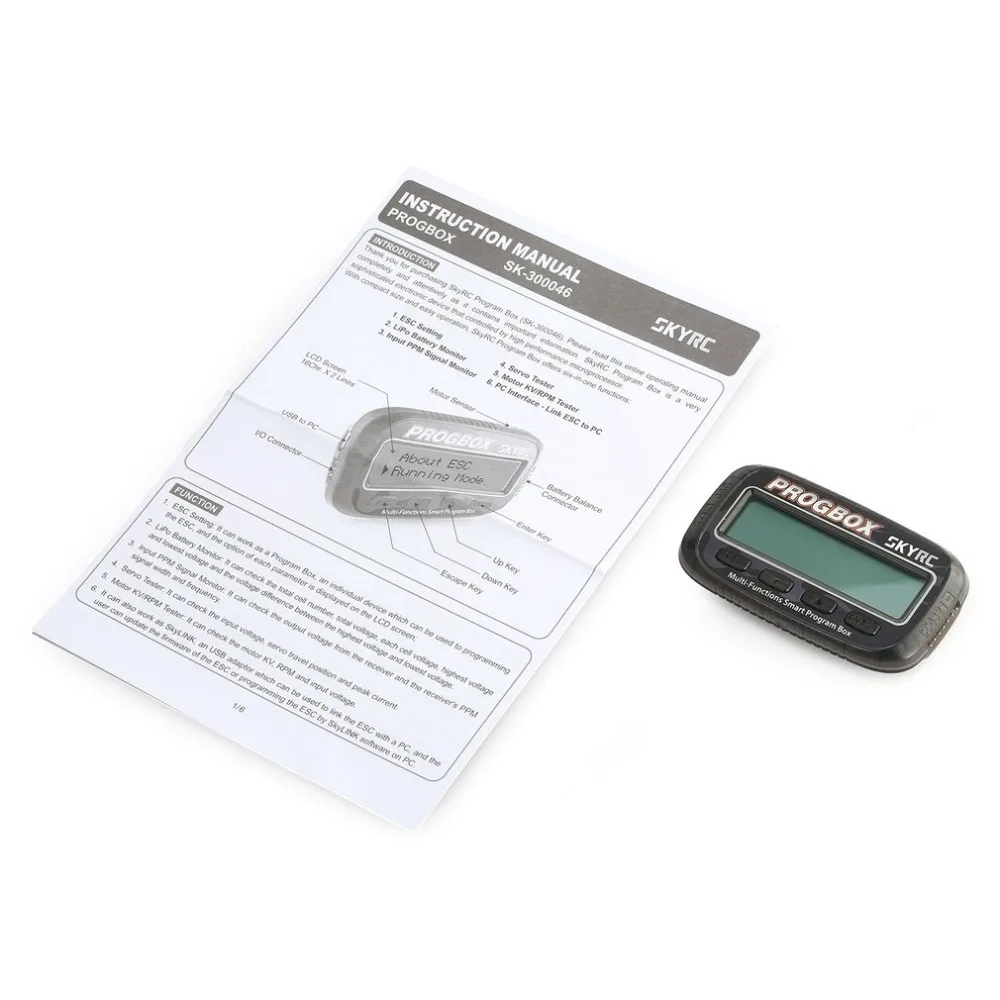 SK-300046 PROGBOX Six-in-one многофункциональная умная программная коробка для RC ESC Lipo лучший Серводвигатель тест хобби