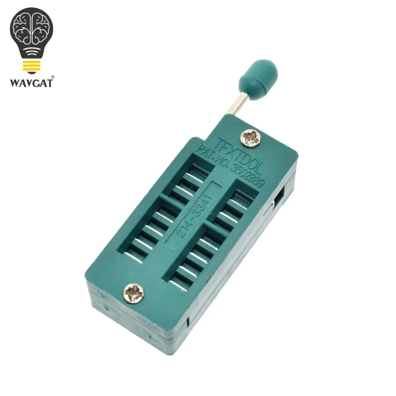 10 шт./лот Универсальный тестовый разъем ZIF 14 контактов dip 2 54 мм Шаг IC|zif socket|ic socketsocket