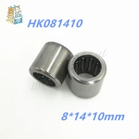free shipping 10pcs hk081410 81410mm needle roller bearing 8x14x10mm whosale and retail draw cup bearing