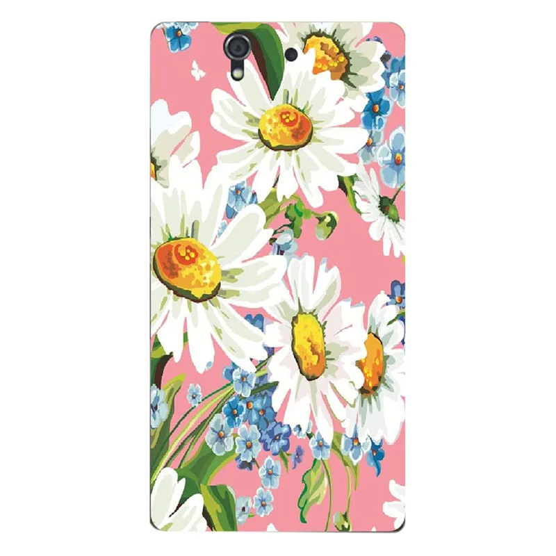 Чехол для sony Xperia Z L36h L36i C6601 C6602 C6603 цветок мультфильм листья керамика тяжелых