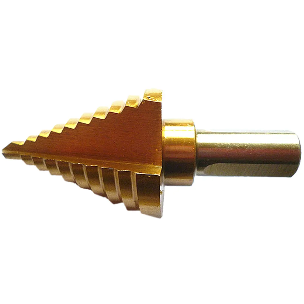 10 шагов шаг Бурильные долото 1/4 &quotдо 1 3/8&quot HSS Титан конуса bits 1/2 ''хвостовиком