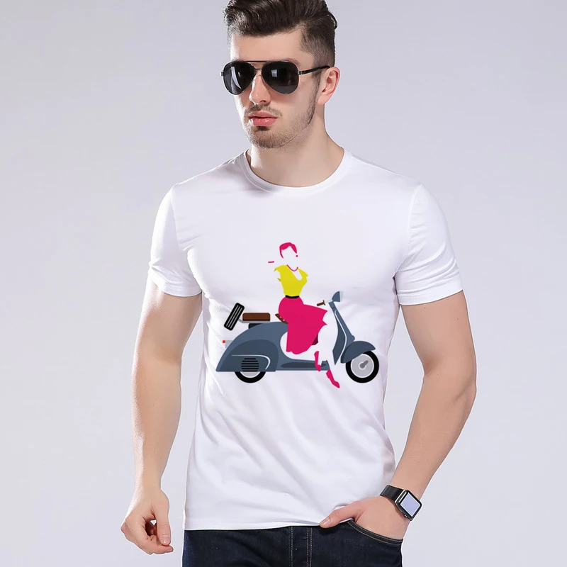 Фото Новая фирменная футболка мужская мотоциклетная куртка для девочек в стиле ретро