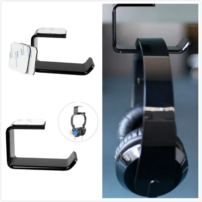 Прочный Подставка для наушников с палкой держатель гарнитуры настенный стол
