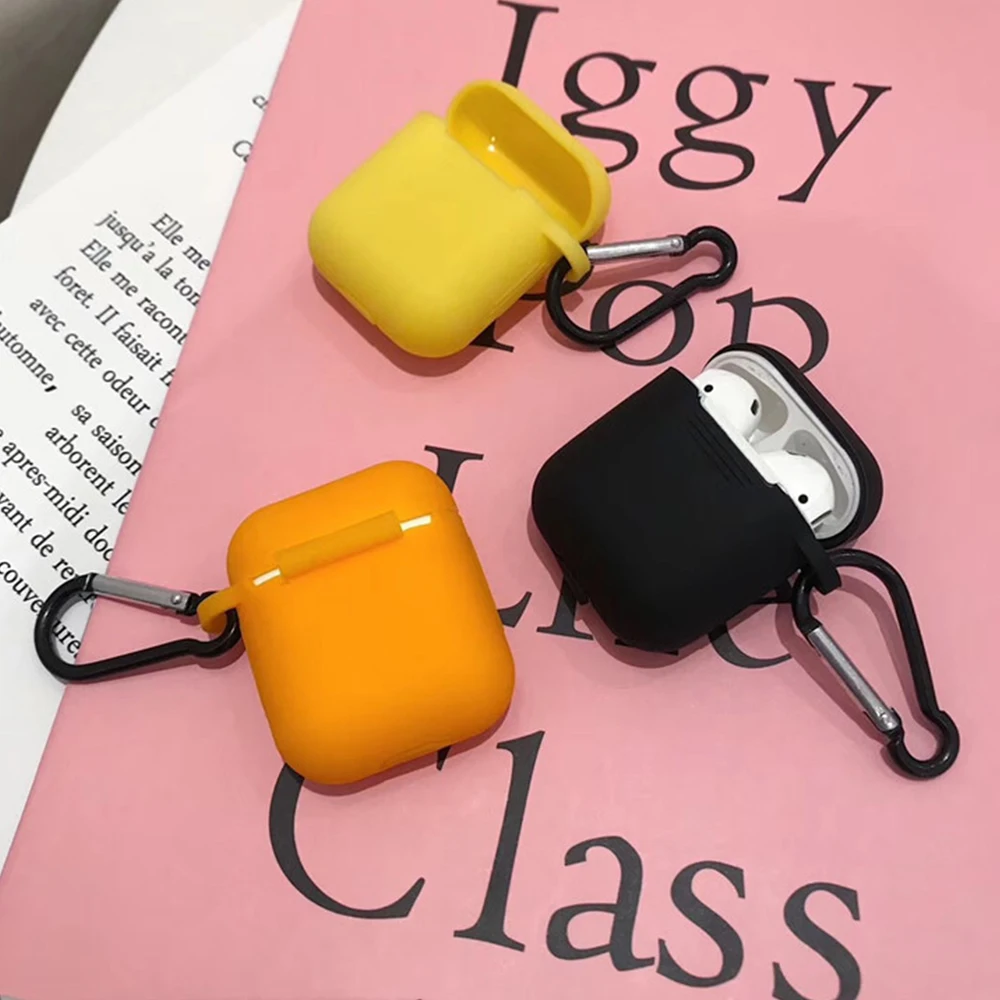 Для Airpods аксессуары силиконовый защитный чехол Bluetooth беспроводные наушники чехол для Apple Air pods чехол зарядная коробка fundas