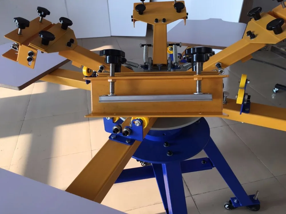 Ротационная Машина для трафаретной печати 4 цвета станции шелкографический