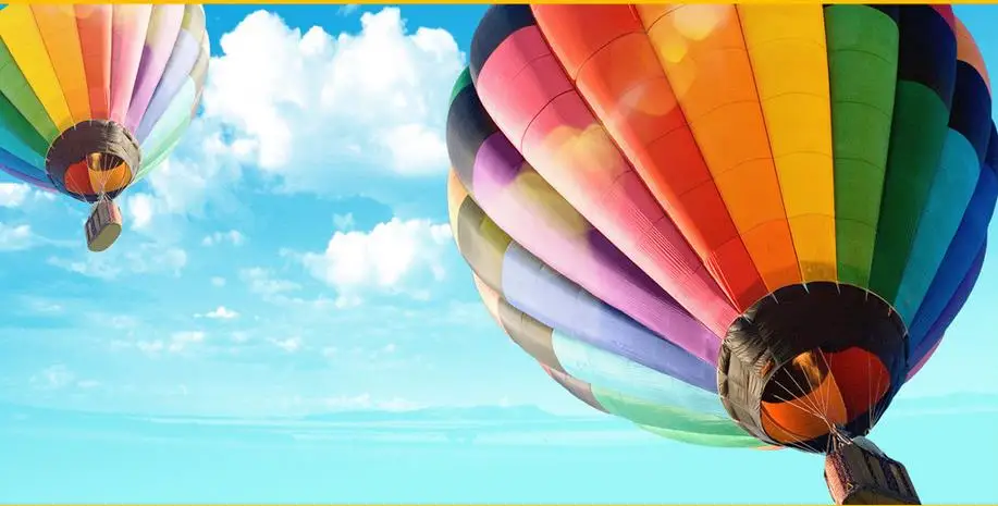 3D воздушный шар высота голубое небо Зенит настенная фотография обои