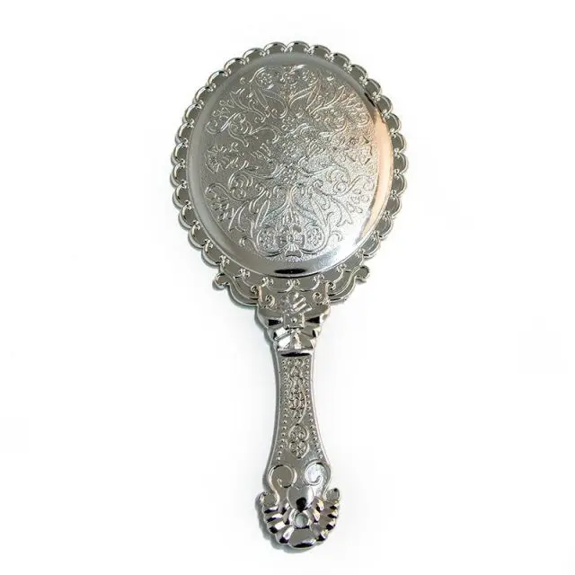 Ручное зеркало винтажное антикварное стильное косметическое для макияжа ручное
