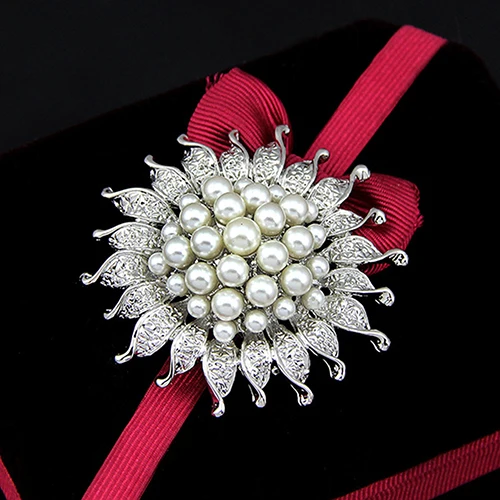 Лидер продаж! Брошь-цветок из искусственного жемчуга булавка для воротника
