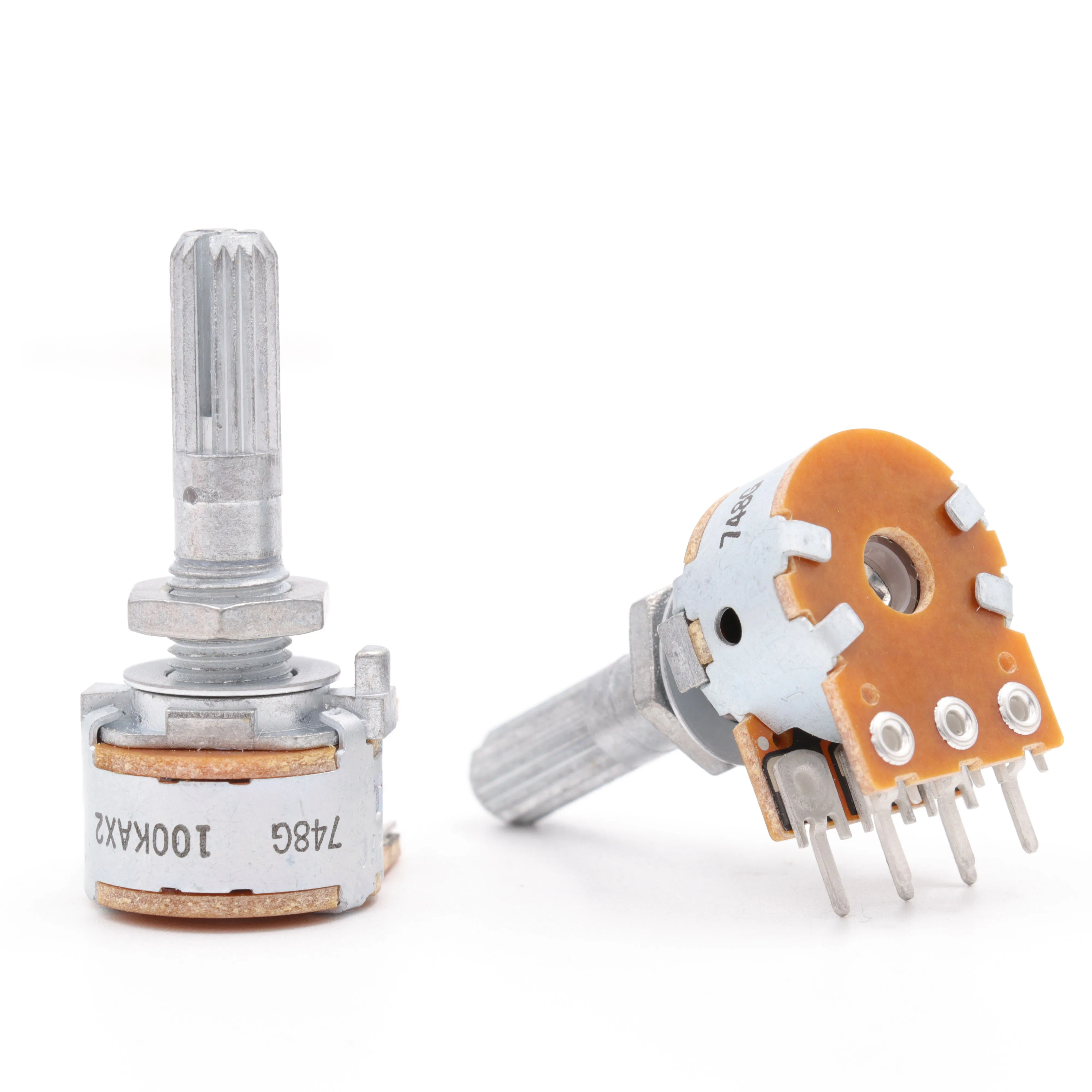 

1PC VOLUME POTENTIOMETER Japan ALPS RK16 50KA 100KA Stereo LOG Attentuator for Vintage Audio Amplifier CD Turntable DAC DIY