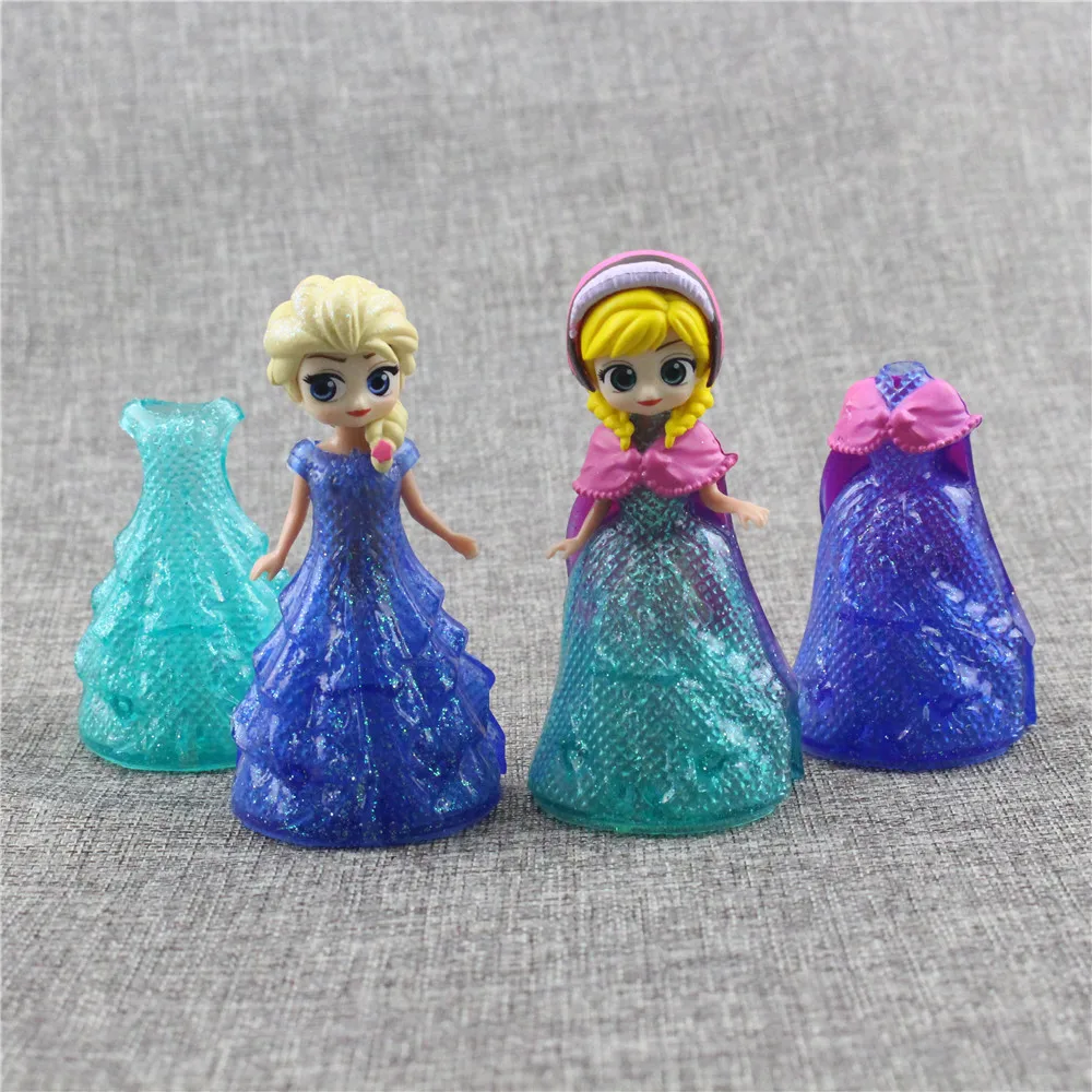 ThinkEasy 2 шт./комплект детские куклы Моя милая маленькая Анна и Эльза София + 4 Платья