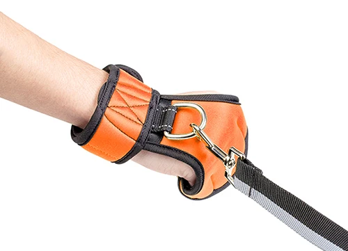 TAILUP Pet Hands Free поводок для собаки набор включает перчатки двухсторонний эластичный пояс взрывозащищенный поводок для бега верховой езды прогулки - Цвет: orange