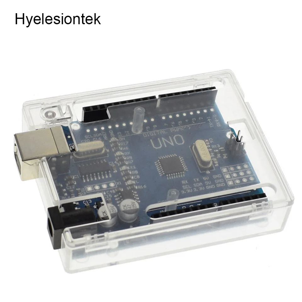 UNO R3 CH340G Mega328P для Arduino UNO модуль+ USB кабель+ чехол UNO R3 макетная плата электронный комплект DIY интегральная схема