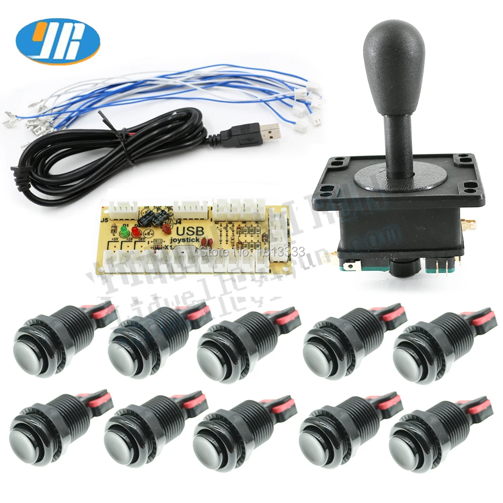 Аркадные кнопки и джойстик DIY для Raspberry Pi комплект аркадных контроллеров в стиле