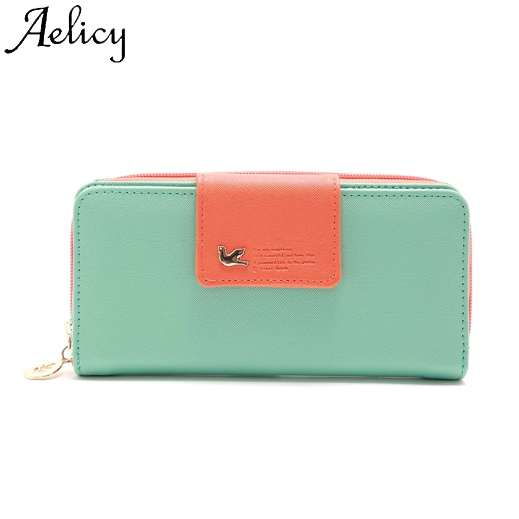 Aelicy женский модный клатч для девушек женские кошельки длинная сумочка на молнии