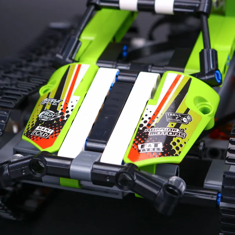 20033 Technic серия совместима с 42065 RC трек дистанционного управления гоночный автомобиль набор Дети строительные блоки кирпичи подарок