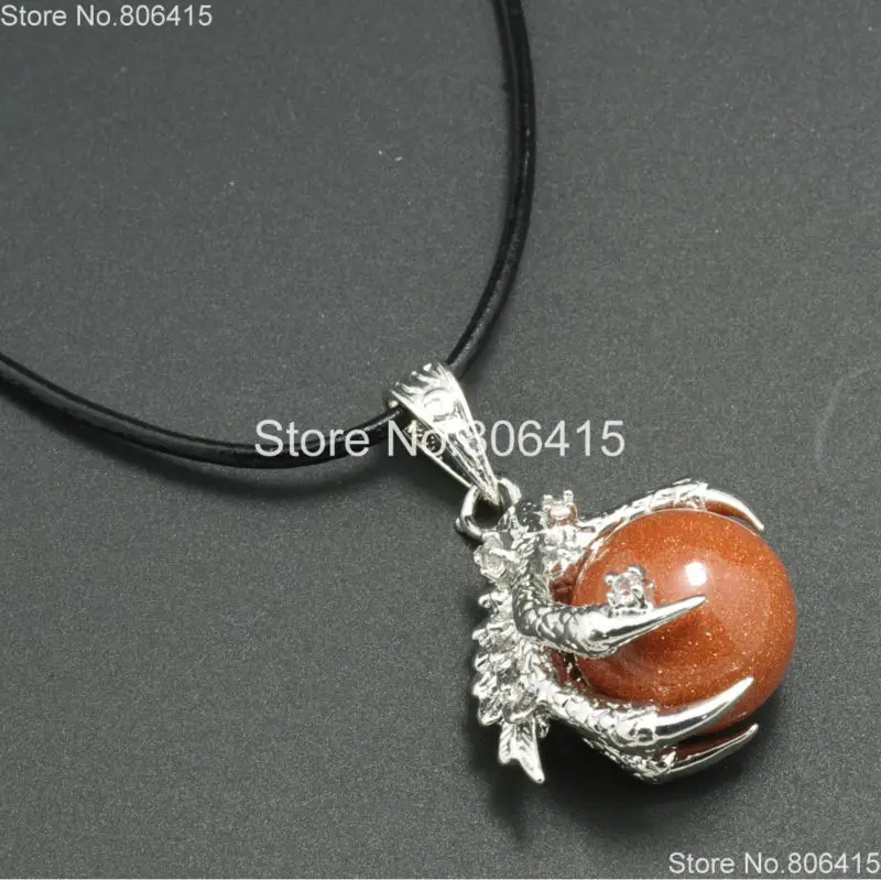 Natural RoseQuartz Gems Stones Dragon Claw Ball Round Healing Reiki Chakra Earrings Pendant Beads Jewelry Making 10Pcs/Pack | Украшения и