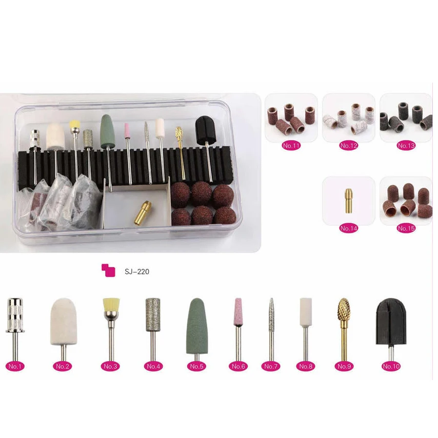 32 шт./компл. фотометрическая машинка для маникюра пилки из карбида наборы сверл