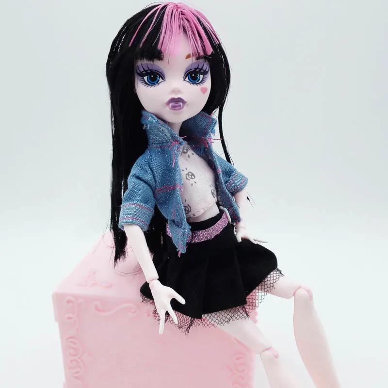 7 шт./лот, модная одежда для куклы Monster High, платья для вечеринок, Vestidos, Повседневная Одежда для куклы детские игрушки Monster High
