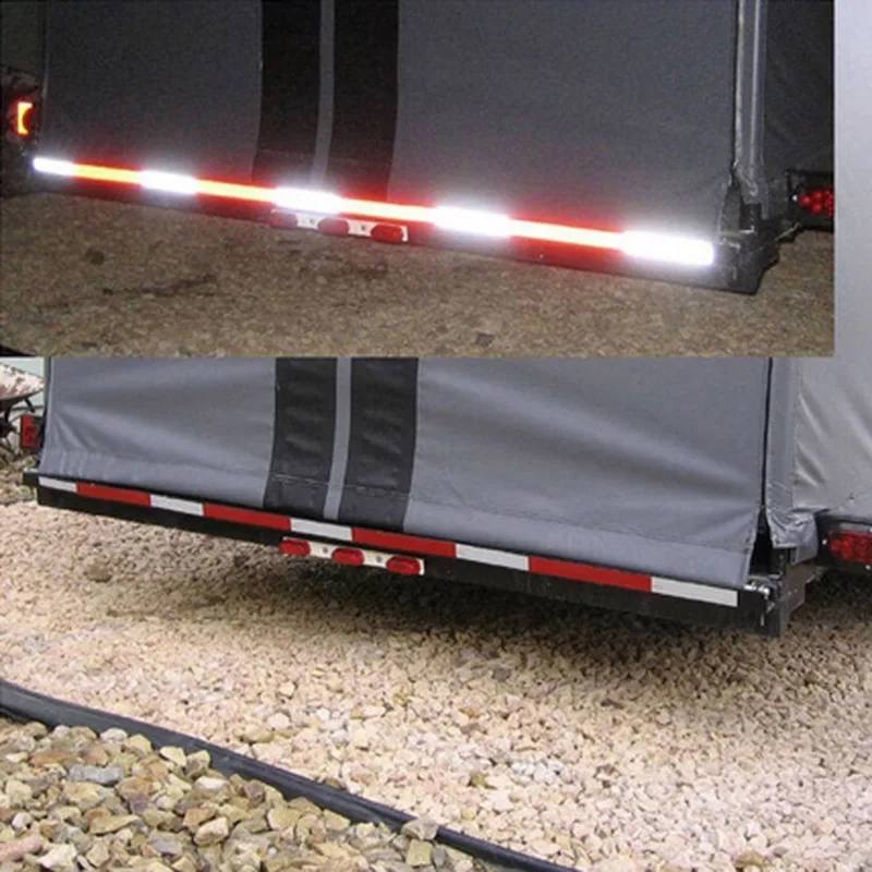 Красная с белым Светоотражающая Передняя наклейка на ветровое стекло