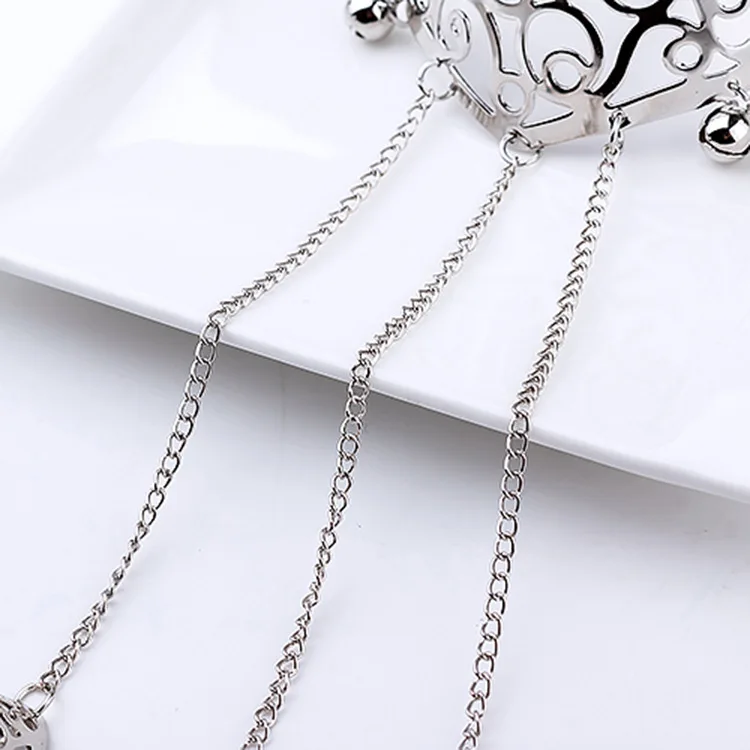 Модные украшения Сталь и Титан Винтаж резные полые кисточкой цепи изысканный