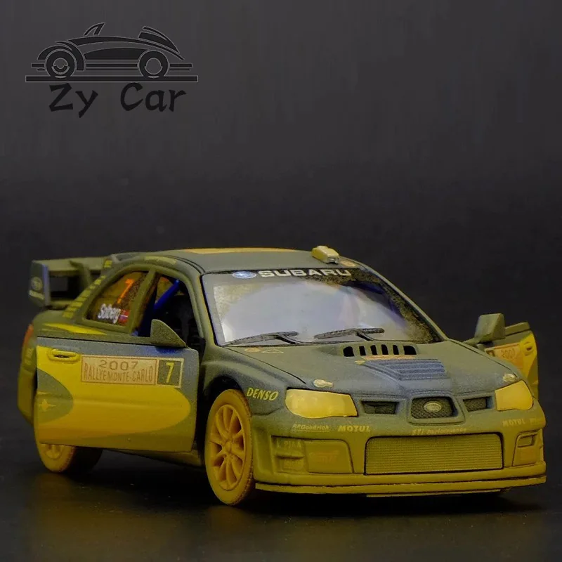 1:36. subaru wrx ВКР STI Сплав гонки металла Материал спортивный автомобиль модели