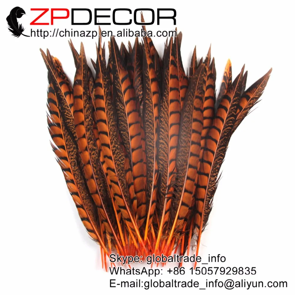 Ведущим поставщиком zpdecor 30-35 см(12-14 дюймов) 50 шт./лот пикантные Хорошее качество окрашенная леди Амхерст хвост перья для свадебного декора