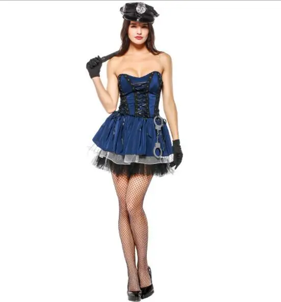 Женский костюм офицера на Хэллоуин косплей для женщин наряд женский сексуальный