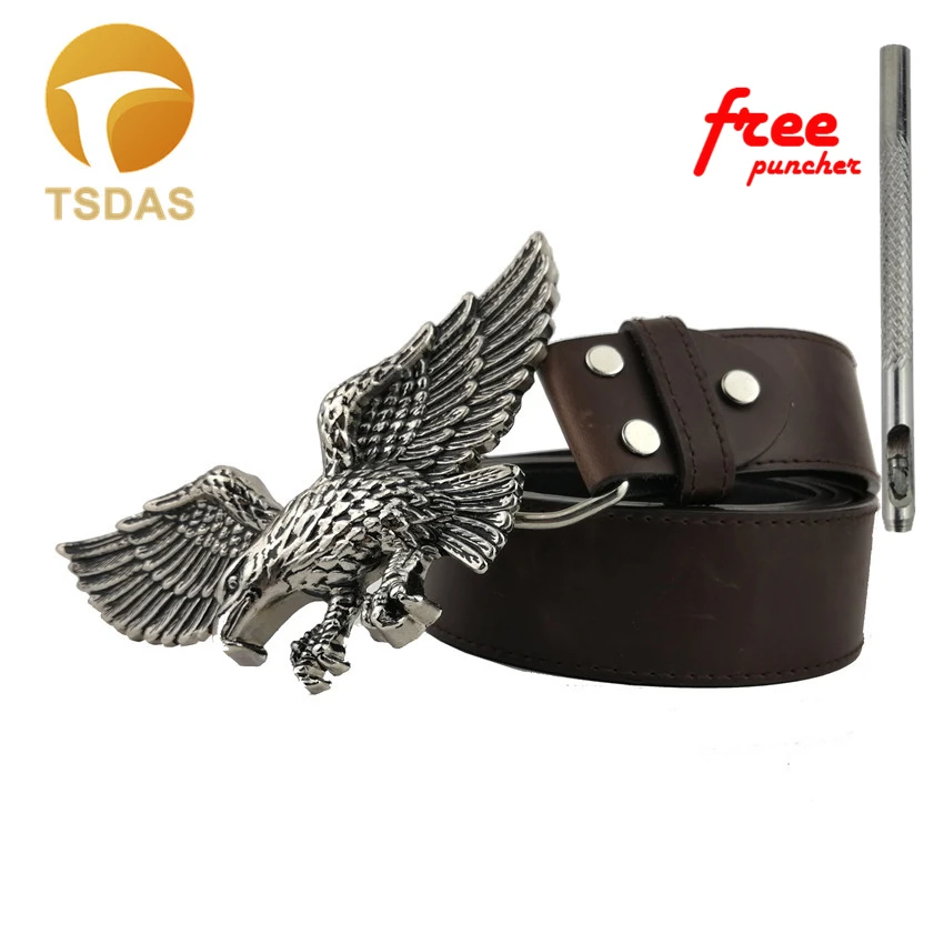 Cool 3D Eagle Belt Buckle 140*70mm Silver Metal Blet Head Fashion Men Women Gift | Дом и сад