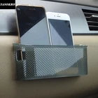 Сумка для хранения автомобиля YASOKRO, 10 см и 18 см, силиконовые корзины для хранения, карман, клейкий козырек + крючок для телефонасчета-фактуры