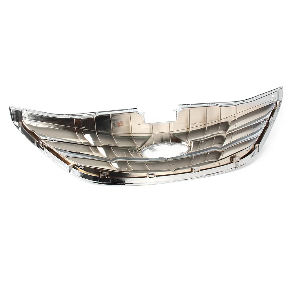 Автомобиль передний верхний гриль горизонтальная решетка подходит hyundai Sonata 2011 2012 2013 Хром