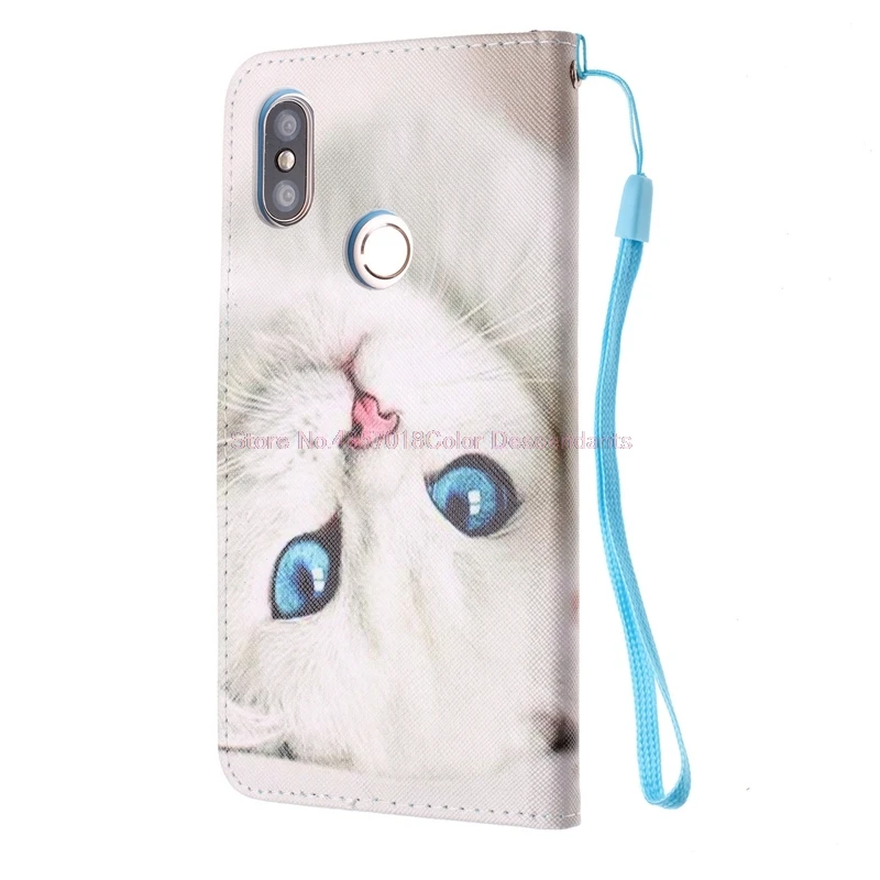 Кожаный чехол для Xiaomi Mi A2 чехол-книжка с подставкой чехол-бумажник 2A miA2 mi2A Xiao 6X 2 6 a
