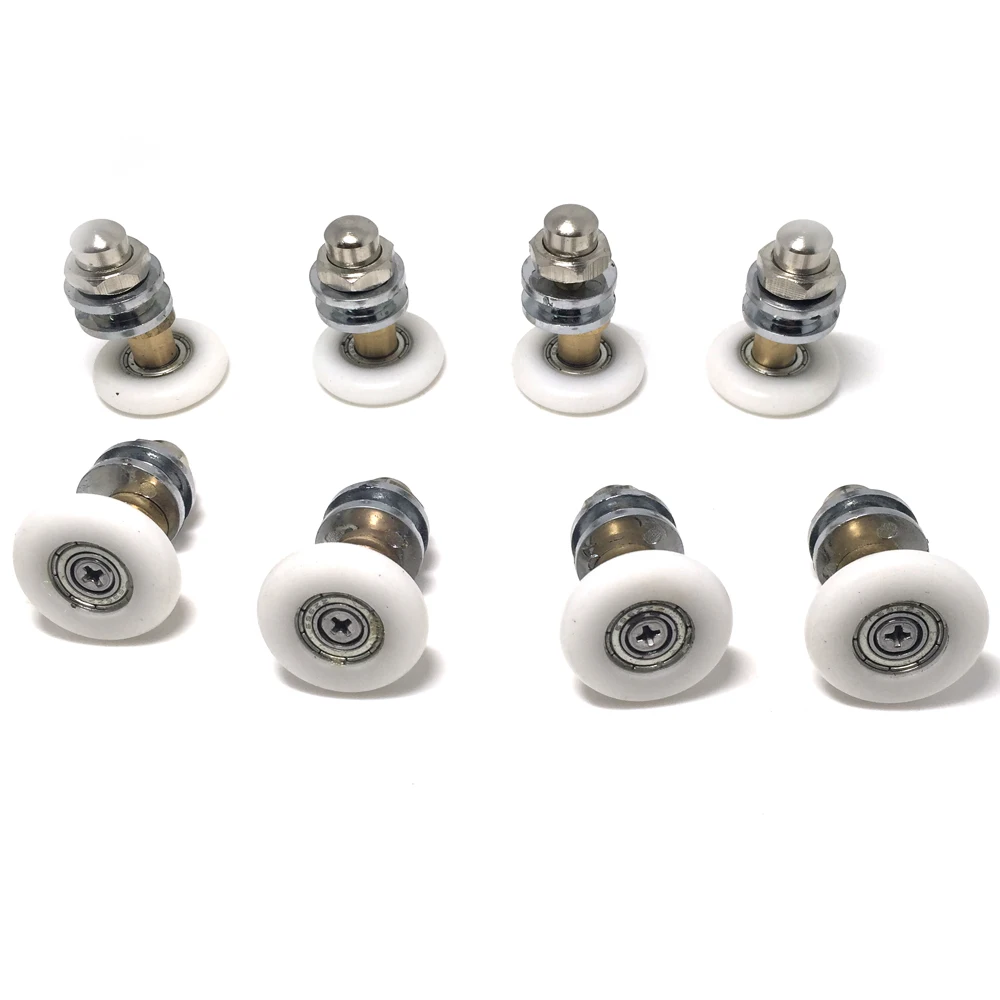 

Old Shower Door ROLLERS /Runners/Wheels/Pulleys diameter 25mm(Glass hole 12mm )