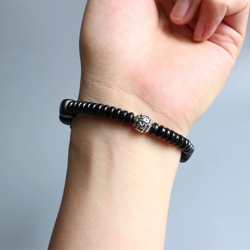 Тибетские буддийские бусины ручной работы Натуральный Темный шлифовальный