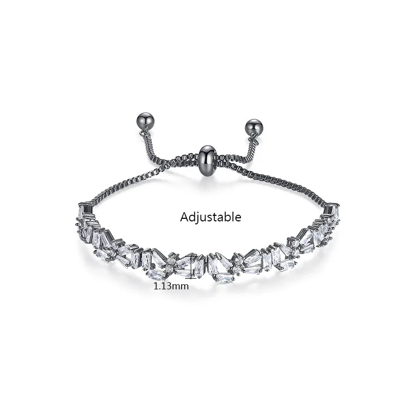 Женский браслет цепочка на шнурке черный золотой серебряный цвет геометрические