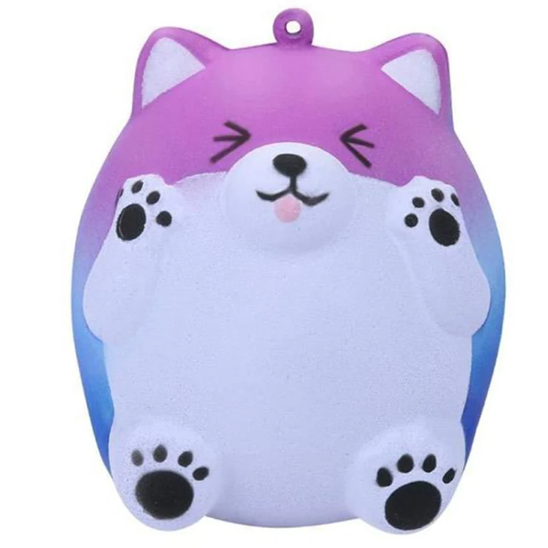 Colorful Kawaii застенчивый Медвежонок сжимающий игрушки медленно поднимающийся мягкий креативный мультфильм снятие стресса телефон ремни веселье для ребенка ребенок Рождественский подарок игрушка - Цвет: Colorful