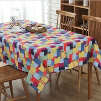european tablecloth polyester cotton color table dining table cloth dining room home textiles finished products